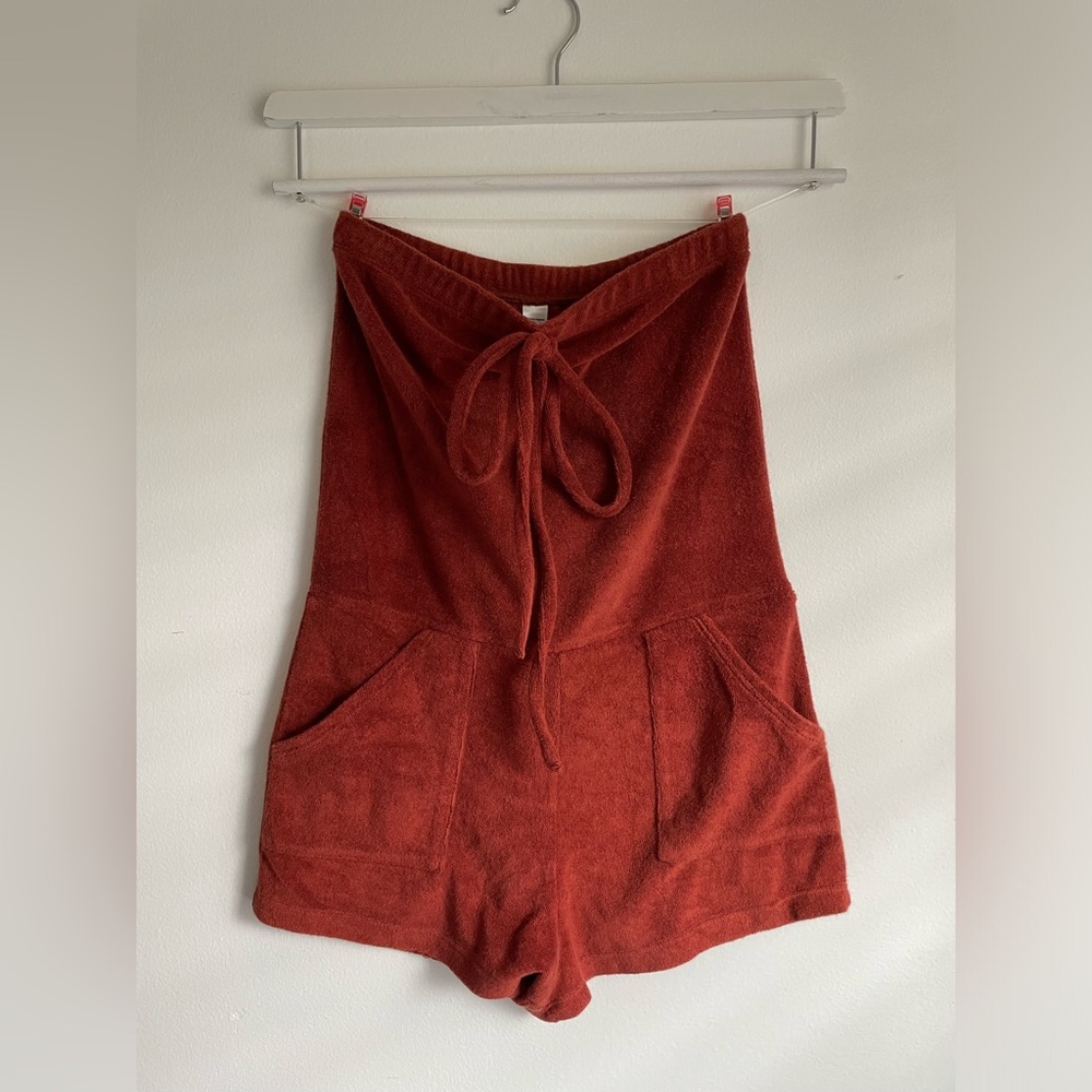 American Apparel terry cloth romper, size S